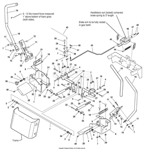 Controls Group Diagram and Parts List for 107607010 (2690713)(2007) Briggs and Stratton Lawn Tractor